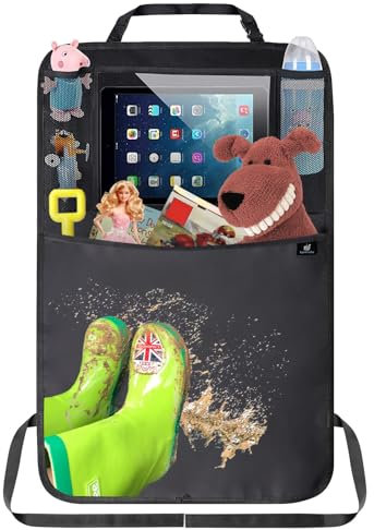 Auto-Rückenprotektor für Renault ZOE ab 2019-, Stück Autositz Organizer Rückenlehnenschutz Auto Kinder [WASSERDICHT],B- 2 PCS