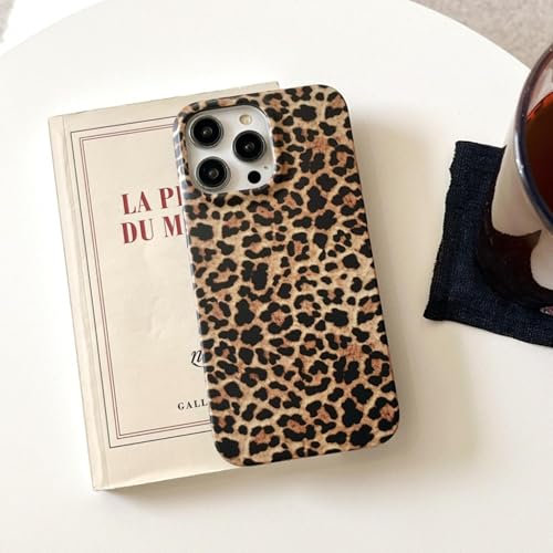 Altartar Handyhülle für iPhone 12 Pro Max Hülle 6.7,Leopard Schutzhülle für Mädchen Ultradünn Silikon Case Brown Leoparden Muster Aesthetic Weiche TPU Slim Bumper Cover für iPhone 12 Pro Max Frauen