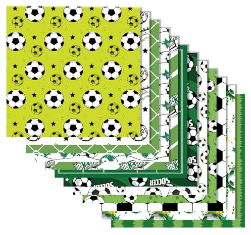 24 Blatt Scrapbooking Dekorpapier Fußball Thema Journal Dekoration Papier für Scrapbooking Planer Album Verpackung