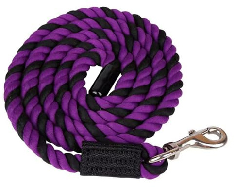 Pet Lead Rope, 70.9 Cotton Horse Guiding Line with a Snap Hook, Heavy-Duty Livestock Pulling Rope for Pet Horses