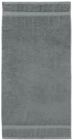 G BETTWARENSHOP Frottierserie Essential – Hochwertige Handtücher aus 100% Baumwolle – Saugstark, Weich & Pflegeleicht Duschtuch 70x140 cm, Kiesel