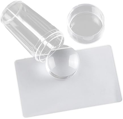 Nagelstempel-Set – Silikon-Stempel für transparente Nägel zum Basteln –
