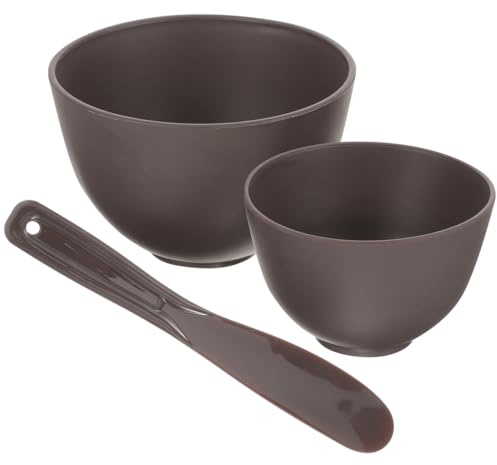 OATIPHO Cuencos de Silicona para Derretir Cera con Mango Antiescaldaduras Bol Mezclador para DIY Herramienta Estética Reutilizable para Spa y Depilación5.11 X 5.11 X 3.34 in