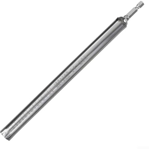Yuanpgky Steckschlüssel für lange Schrauben und Leitungen, Hohlschaft, 14 mm, mit 1/4-Zoll-Sechskantschaft, Edelstahl, verlängerte Länge 200–400 mm, kompatibel mit Bohrern und (14 x 200 mm)