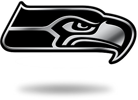 NFL Seattle Seahawks Chrom-Finish, Auto-Emblem, 3D-Aufkleber