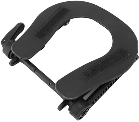 Wakects Massage Table Face Cradle Headrest, Universal Adjustable Angle PP Beauty Bed Headrest Bracket Hook Loop Fastener Secure Buckle Large Cut Out Area