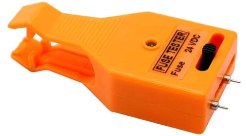 Tester e estrattore per fusibili auto, strumento 2 in 1 per la rimozione dei fusibili automobilistici con sonda regolabile, indicatore luminoso, compatibile con fusibili a lama e vetro, design