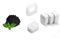 iPettie Ersatzfilter 4pcs Aktivkohlefilter + 1pcs Schaumfilter für Trinkbrunnen Keramik Filter für Katzen Hunde Automatisch Wasserbrunnen Katzenbrunnen Wasserspender Brunnen Katze Keramik Filter