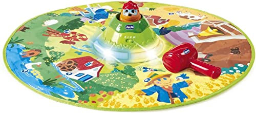 Chicco Tapete Descubre Al Topo, Alfombra de Juego Electrónica con 8 Áreas Interactivas para Desarrollar la Motricidad, con 3 Modos Juego, Luces y Sonidos, Juguetes Educativos de 2 a 5 Años