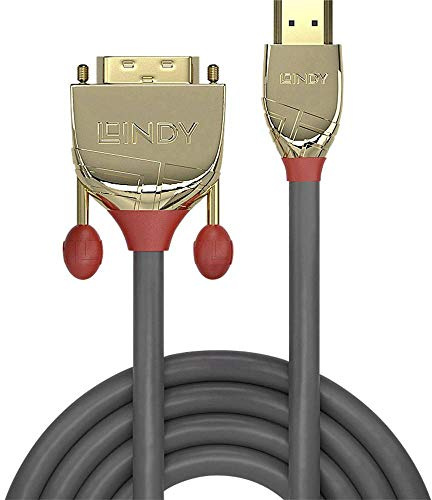 LINDY 36194 1m HDMI an DVI Kabel, Gold Line
