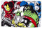 Marvel Comic Bettwäsche., Mehrfarbig, 150 x 100cm