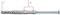10 PZ TASSELLO NYLON PROLUNGATO + VITE A CROCE FISCHER SXRL 8X80 WZ TASSELLI