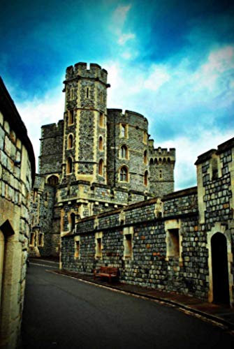 Windsor Castle Foto Home to the Queen and the Royal Family in Berkshire England UK Portrait Foto Farbe Bild Fine Art Fotografie Geschenk Souvenir, Fujicolor Crystal Archivpapier, multi, 12 x 18