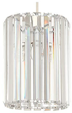 Saint Mossi Crystal Glass Strip Pendelleuchte, einfach zu montierende Crystal Glass Strip Deckenleuchte [Energieklasse A +]