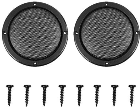 X AUTOHAUX 2pcs Grill Cover 5 Mesh Protector Car Speaker Subwoofer Grill