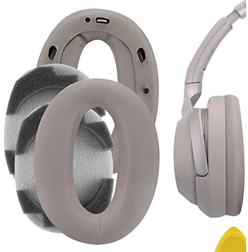 Geekria QuickFit Replacement Ear Pads Compatible with Sony WH-1000XM2, MDR-1000X Headphones Ear Cushions, Repair Parts (Champagne Gold + Insulation Cotton)