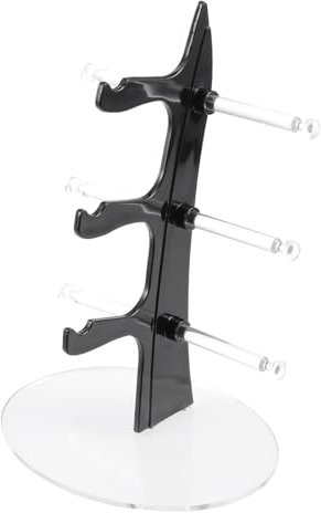 Cabilock Brillenständer für Vista Brille in Form eines Segelboot, für, zum Aufbewahren der Brille oder Display für Ohrringe mit Schmuck (Schwarz 3 Schichten)