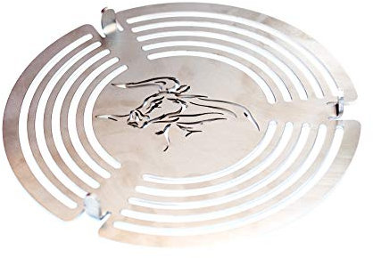 Kette´s Grillzubehör Fireplate/Grillplatte/Feuerplatte/für Kugelgrills oder Feuertonnen (Grillrost 200m Ø 5mmStahl)