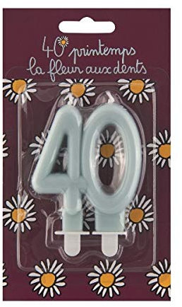 Bougie d'anniversaire 40 Ans La Fleur aux Dents - Derrière la Porte