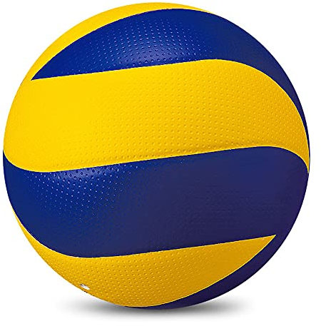 QKFON Ballon de volley-ball de plage, doux au toucher, pour entraînement de compétition, volley-ball, extérieur, intérieur, plage, gym, jeu pour enfants, jeunes adultes, officiel