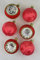 6er Set Christbaumkugeln und Reflexkugeln Exclusiv 6cm EISLACK ROT Handarbeit Germany Geschenke