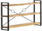 vidaXL Mangoholz Massiv Bücherregal 3 Fächer Industriestil Standregal Büroregal Wandregal Lagerregal Regal Haushaltsregal 140x30x80cm