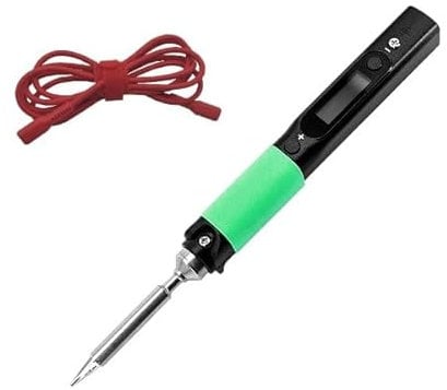 Pinecil V2 + USB-C Cable – Portable Pond Soldering Iron, USB-C PD and 12 V – 24 V DC5525 Barrel Jack, Smart Fast Heating, Temperature Adjustable, Bluetooth, Digital Screen Tip ST-B2, IronOS