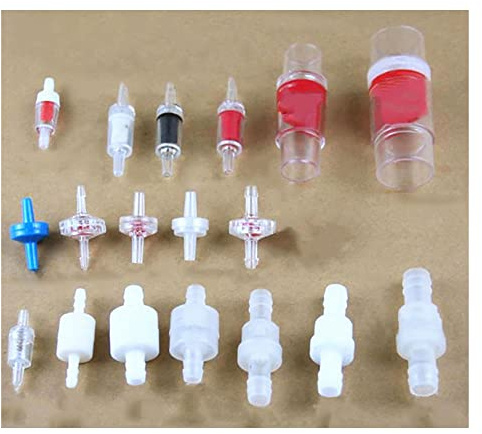 1 stücke Kunststoff Einweg Inline Rückschlagventil Gasluft Flüssigkeit Wasser Flüssigkeiten Einwegventil PVC Schlauchanschlüsse,13 (4×4mm)