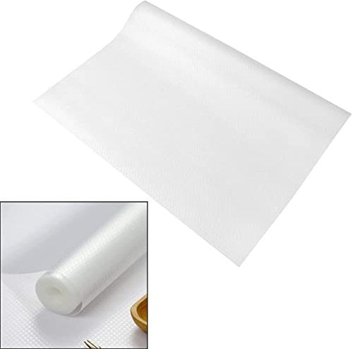 3 Rolls Drawer Mat, Non-Slip Mat, Fridge Insert Mat, Dustproof Placemat, Cut to Size, Each Roll: 30 x 150 cm