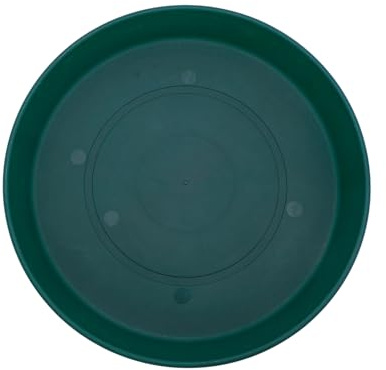 The HC Companies Plastic Planter Saucer, Evergreen, 7 Inches