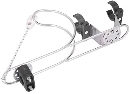 Boot Marine Rettungsring Halterung, einfache Installation Rettungsring Hufeisenhalter Kollisionsbeständiger Kunststoff Metall für Marine Hardware