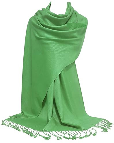 GFM® Pashmina Style Scarf - Green - (B9-HR)