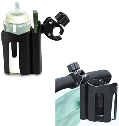 Portavasos Cochecito, FainFun Portabotellas Cochecito Bebe, Soporte Biberón Carro, Portavasos Carrito Bebe Universal, Portabotellas Universal, Portavasos Universal, para Cochecitos, Sillas de Ruedas