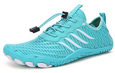Morbuy Sommer Strandschuh Badeschuhe Wasserschuhe, Trekking Schwimmschuhe Damen Herren Schnell Trocknend rutschfeste Aquaschuhe Barfuß Schuhe 35-46 für Outdoor Surf Yoga Wassersport