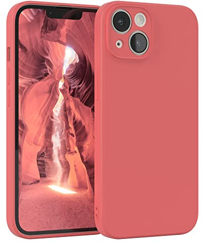 EAZY CASE - Silikonhülle für iPhone 14 Hülle Silikon Case Rot weich stoßfeste Handyhülle iPhone 14 Schutzhülle mit Kameraschutz Dünn Premium Schutz Cover TPU Phone Bumper in Hellrot