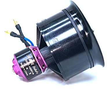 DoBoFo EDF 50mm 4S 4300KV 11 Blades 16.8V Electric Ducted Fan, Hobby RC Jet Engine Propeller, RC Car Engine Parts, High Speed Brushless Motor, Remote Control Model, Replacement Airplane Parts DIY
