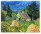 IKYE Berühmte Gemälde von Emil Nolde, Druck auf Leinwand. Reproduktion von Ölgemälden. Abstrakte Wandbilder auf Leinwand für Wohnzimmer (Holzhaus) 30 x 39 cm (11,8 x 15,3 Zoll), rahmenlos
