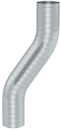 Tubo flexible de acero inoxidable, 130 mm de diámetro, por metro