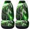 chaqlin Galaxy Wolf Autositzbezüge Set,2-Pack Starry Night Wolf Auto Front Seat Protector Fahrzeug Eimer Sitzbezug Set für Frauen Männer Auto Interieur Dekorative Tier Wolf Sitzbezüge für Auto