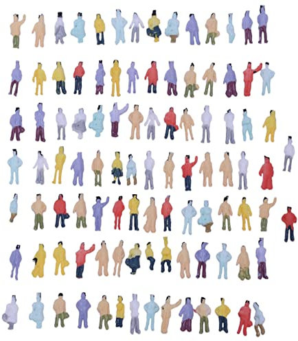 100pcs Dipinto Modello Persone Figure Scala N (da 1 a 150)