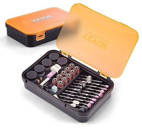 VEVOR Rotary Tool Accessories Kit 357PCS, 1/8 Diameter Shank Power Rotary Tool Accessories Set, Universal Fitment Electric Tool Accessories for Carving, Sanding, Cutting, Drilling, Cleaning, Grinding