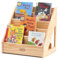 FUNLIO Montessori Bookshelf for Toddlers 1-5 Years, Front-Facing Kids Bookshelf with Anti-Tilting Device, Premium Pine Small Book Shelf for Kids Room, Children's Bookcase for Nursery/Classroom