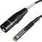 Devinal Balanced XLR to 1/8 inch Female Adapter, 3.5mm Female TRS to XLR Male Transforming Cord Converter 1 Feet