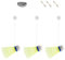 Hängendes Badminton Trainingsset, Automatischer Rebound Badminton Übungsausrüstung, Badminton Einzelspieler Rebound Trainer Badminton Selbsttraining Indoor