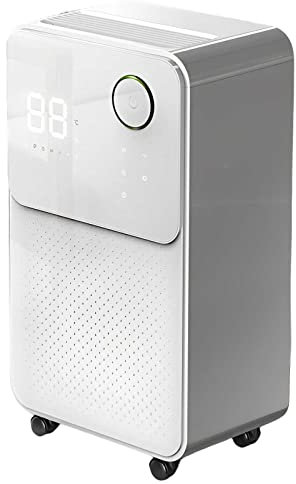 Dehumidifiers For Home, Dehumidifier 24l/Day, 1080 Sq Ft 2l Water Tank Digital Humidity Display Continuous Drainage Garment Drying Suitable For Home, Basement, Bedroom Or Bathroom