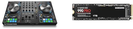 Native Instruments Traktor Kontrol S3 4-Kanal DJ Controller & Samsung 990 PRO NVMe M.2 SSD