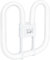 GR10Q 4-PIN 28W Compact Fluorescent Lamp Non-Dimmable Warm White 3500K, 230V(Large Size 20 * 20cm), Recessed Ceiling Light, CFL Light Bulb, Low Energy Light Bulb, Suitable for Indoor Stair Corridors