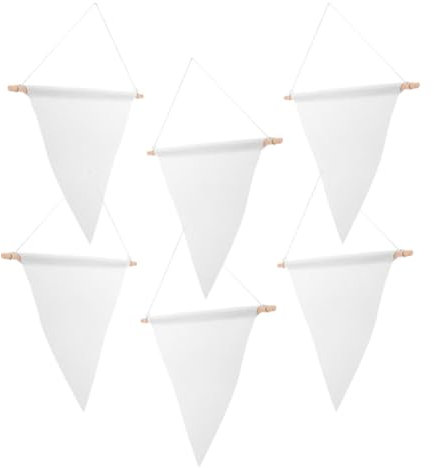 COLLBATH 6 Stück Gartenparty Dekorationsfahnen Wandbehangfahnen Banner Dekorationsfahnen Feiern Hängefahnen Dekorfahnen Für DIY Leinwandfahnen Hängefahnen Für Abzeichen
