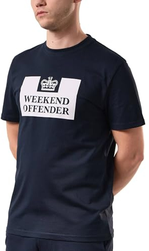 Weekend Offender Prison Classics T-Shirt Herren, dunkelblau/weiß, 3XL