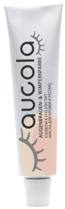Aucola Augenbrauen- und Wimpernfarbe, 8 strahlende Nuancen, mischbar, intensive Deckkraft, bis zu 6 Wochen haltbar, cremige Konsistenz, volumengebend (3.1 lichtbraun 15ml)